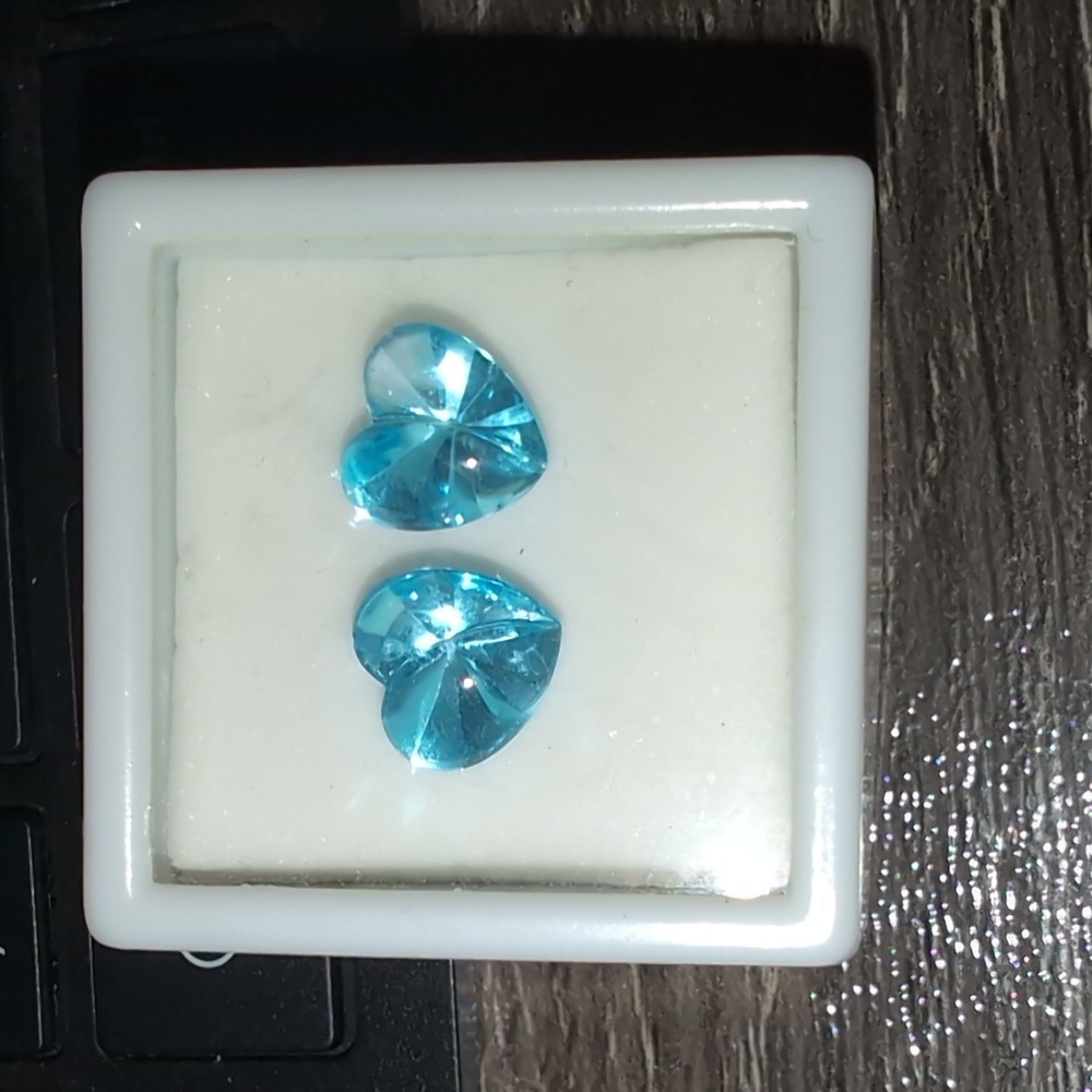 Baby Blue Heart Shaped Gems HSN